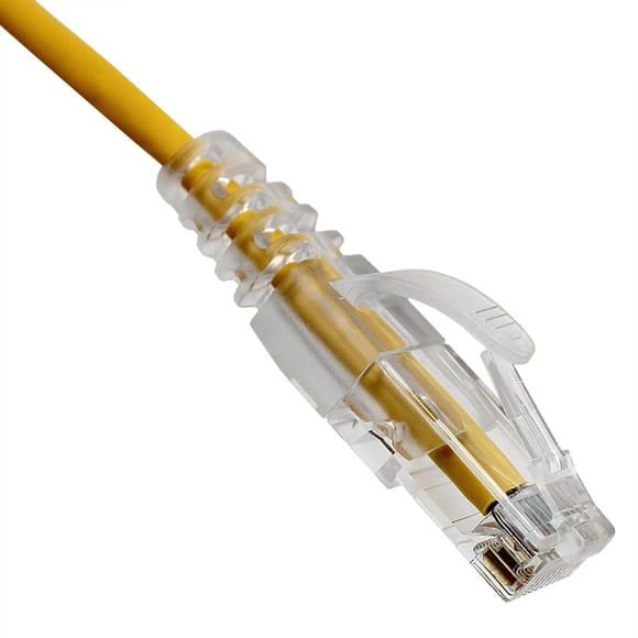 Cable Ethernet Futureonics Slim Cat6a 0,6 m 10 Gbps Amarillo