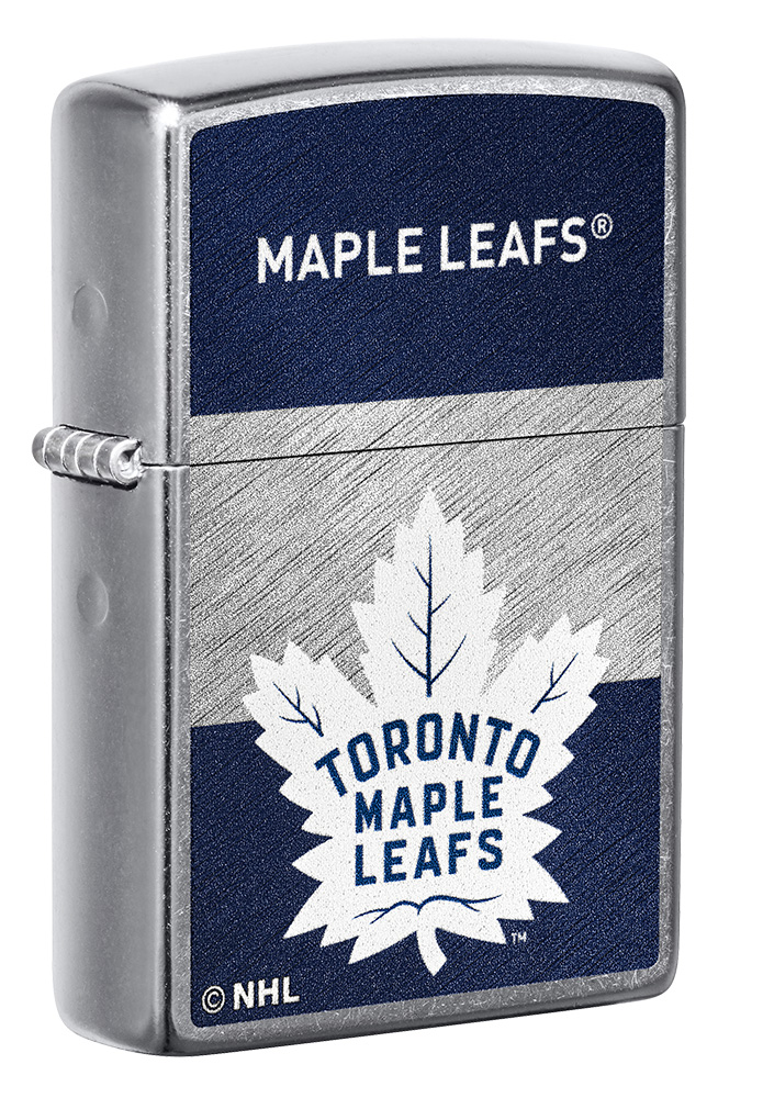Zippo 2021 NHL Toronto Maple Leaf Street Chrome Pocket Lighter