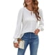 thumbnail image 1 of Blusas Informales Elegantes para Mujer, Blusas de Moda para Negocios, Camisas de Larga con Cuello Redondo, Conjuntos de Otoño para Maestras. L, 1 of 9