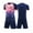 Dark Blue, variant on Meresysid Kids Soccer Jersey Sports Training Shirt and Shorts Uniform Dark Blue 4-5 Years