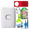 Fujifilm Instax Mini Link 2 Portable Smartphone Printer (Clay White) Creative Kit Film Bundle with (20) Instax Mini Films + Bluetooth Speaker + On-The-Go Kit + 6AVE Cleaning Kit + More