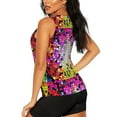 thumbnail image 3 of Womens Workout Tank Tops, Colorful Tie Dye Stained Glass 3 Racerback Tank Tops Quick Dry Vest Sleeveless Athletic Yoga Gym, 3 of 7