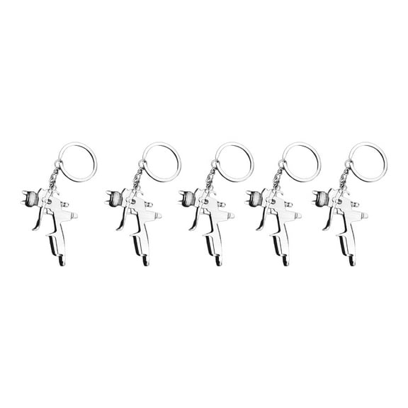 Niceauty 5Pack Funny Keychains Water Gun Shape for Backpack Attachment Women