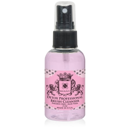 SHANY DETOX Professional Makeup Brush and Sponge Shampoo , Brush Cleanser, Removes dirt, Makeup from brushes and Sponges - Paraben Free, Vegan, Cruelty Free - Instant Dry - 2oz