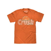 Tee Luv Men's Distressed Orange Crush Soda Logo T-Shirt (S)