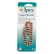 Apex Copper Bracelet Wide Link 3/8 Inch, Relief From Joint Pain, Size: 9 Inch, 2 Pack