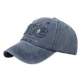thumbnail image 1 of Men's Washed Three Embroidery Baseball Cap Do Baseball Bat Couple Hat, 1 of 4