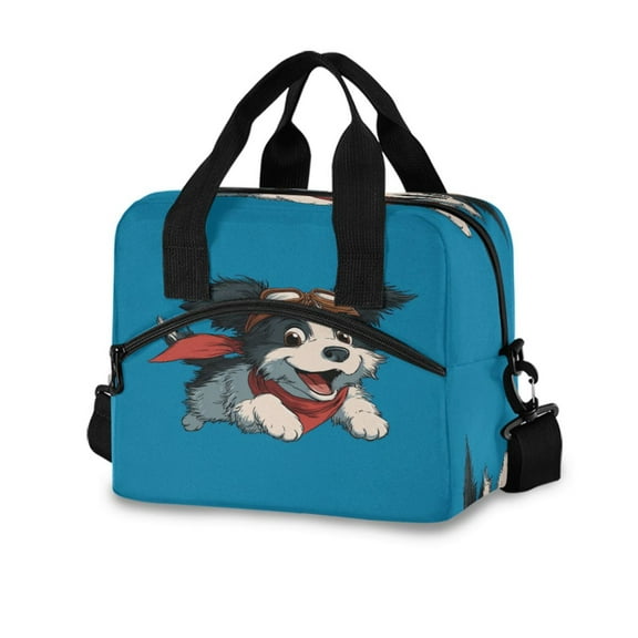 10L Tote Insulated Reusable Lunch Bag With Adjustable Strap Super Puppy