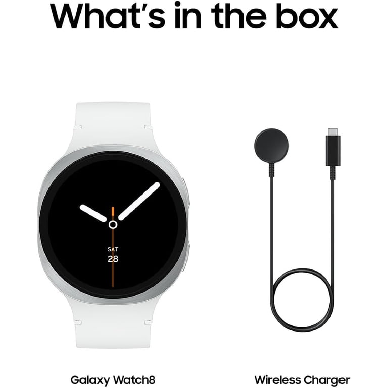 Samsung Galaxy Watch8 44mm Bluetooth Smart Watch, International Samsung Galaxy Watch8 44mm（ホワイト）おまけ付き