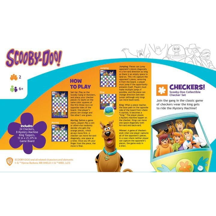 Masterpieces Puzzle Company Scooby-Doo! Checkers Board Game