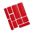 thumbnail image 3 of 10Pcs Reflective Stickers Night Visibility High Intensity Reflector Decals Anti Scratch for Mountain Road Surfaces Red, 3 of 7