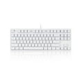 thumbnail image 1 of 87-key Mechanical Keyboard Wired Keyboard RGB Backlit Keyboard Blue Switch/ 26-key Rollover/ Multimedia Combination Keys White, 1 of 8