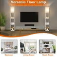 thumbnail image 5 of Vesteel Floor Lamp with Shelves, Standing Lamp with 3 Color Adjustable LED Bulb for Living Room, Modern Square Lamp for Bedroom Office Kid Room, 5 of 7