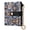 Agate Swirl, variant on Bifold Wallet PU Leather RFID Blocking, Women's Card Cases with 7 Card Slots, Grid Pattern