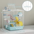 thumbnail image 3 of PawHut Cage pour Hamster, Cage pour Gerbille avec Roue d'Exercice, Tube de Jeu, 3 of 10