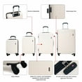 thumbnail image 4 of Tripcomp 6 Piece Hardside Luggage Sets Spinner Wheels with TSA Lock Lightweight Suitcase with backpacks(White), 4 of 11