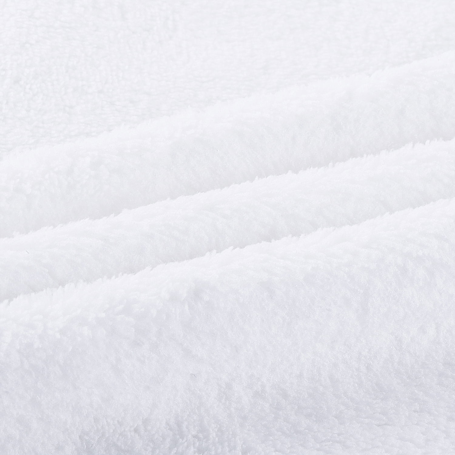 JML Large Bath Towels with Hanging Loop, 6 Pack, 30"x60", White, 350GSM, Soft, Absorbent, Microfiber Towel Quick Drying, Lint-free, No Fading