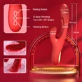 thumbnail image 5 of TLUDA Rabbit Vibrator Women Vibrator, Tapping G-Spot Vibrator for Women,  Personal Massager with 21  Vibrating Settings , Red, 5 of 10