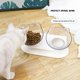 thumbnail image 4 of orejas de gato cuencos dobles transparentes para gatos y perros protección para el cuello cuencos dobles-cuencos transparentes Zhivalor LN-0536, 4 of 7