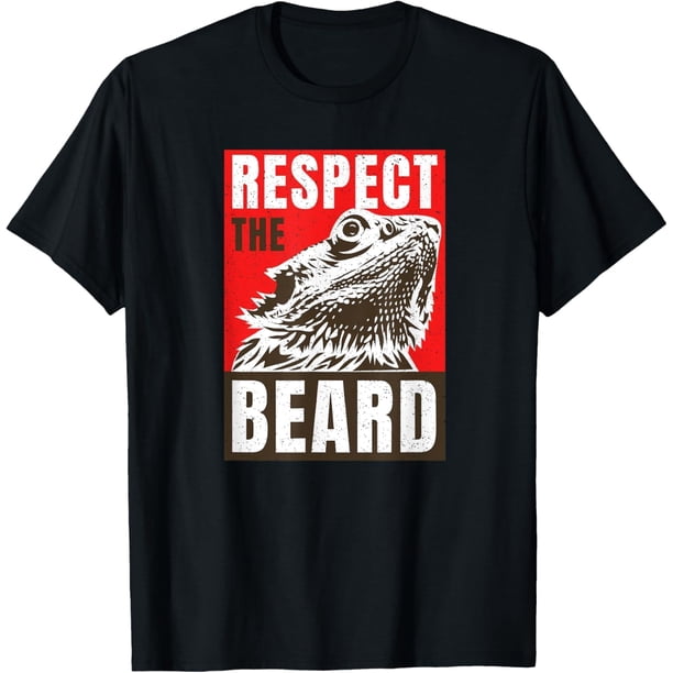 Respect The Bearded Dragon - Camiseta para hombre, diseño de dragón barbudo