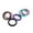 Assorted Color, variant on EeaseCA 6pcs Silicone Rubber Rings Wedding Bands for Gym Sports Every Day Use(Size 9)