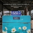 thumbnail image 3 of High Precision Body Weight Scale Smart Bathroom Scales with Large LCD Display(400lbs),Decorative for Bedroom-White Daisies On Blue Wooden Background, 3 of 4