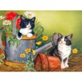 thumbnail image 1 of Cuadros Decorativos Kits de decoración de pared para el hogar con taladro redondo completo de gato con pintura de diamante 5D (A1985) Likrtyny embutido en tela, 1 of 9