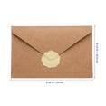 thumbnail image 2 of Raindrops 1Set Brown Paper Invitation Envelopes for Wedding Cards and Party Invitations Elegant Design, 2 of 5