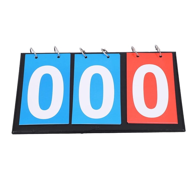 Yosoo 2/3/4 Digit Portable Flip Sports Scoreboard Score Counter for Table Tennis Basketball, Basketball Scoreboard, Portable Scoreboard