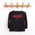 thumbnail image 2 of Country Girl Puff Print - Youth Long Sleeve Graphic T-Shirt, 2 of 8