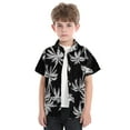 thumbnail image 2 of Huanglei Child Toddler Boys Girls Short Sleeve Summer Casual Gentleman Tops Hawaii Beach Holiday Floral Shirts T Shirt Boys' Graphic Tees Breathable Trendy Tops, 2 of 7