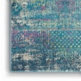 thumbnail image 2 of 5â€™ x 7â€™ Blue Distressed Medallion Area Rug, 2 of 7