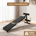 thumbnail image 3 of YUSAZENS Iron Sit Up Bench Multifunctional Abdominal Core Muscle Training Home Gym Bodybuilding Workout Equipment Black, 3 of 5