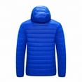 thumbnail image 3 of POIUYTR Men's Warm Puffer Jacket Winter Coat Lightweight Windproof Insulated Down Jackets for Snow Ski with Detachable Hood, 3 of 5