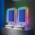 thumbnail image 3 of Wisfor 600*800 LED Bathroom Mirror RGB Adjustable, Vanity Mirror, Shatterproof, Dimmable, Anti-Fog, 3 of 11