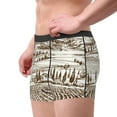 thumbnail image 2 of Uemuo Vineyard Landscape 1 Pattern Men's Boxer Briefs,Trunk Anti-Chafing,Comfortable, Durable, and Stylish Underwear-Small, 2 of 9
