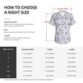 thumbnail image 4 of Honeii Floral Butterfly Print Women's Classic V-Neck T-Shirt,Womens Fashion Tops,Stylish Everyday Top for Women, Casual Summer Spring Outfits Clothes-Small, 4 of 5