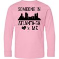 thumbnail image 3 of Inktastic Atlanta Georgia Someone Loves Me Skyline Long Sleeve Youth T-Shirt, 3 of 5