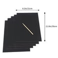 thumbnail image 2 of WORGEOUS  2 Pack Scratch Picture Reveal Rainbow Paper Black, 2 of 8