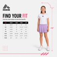 thumbnail image 6 of RBX Girls Skorts - 2 Pack Pleated Scooter Skort Tennis Golf Skirt with Bike Short Lining (7-16), 6 of 7