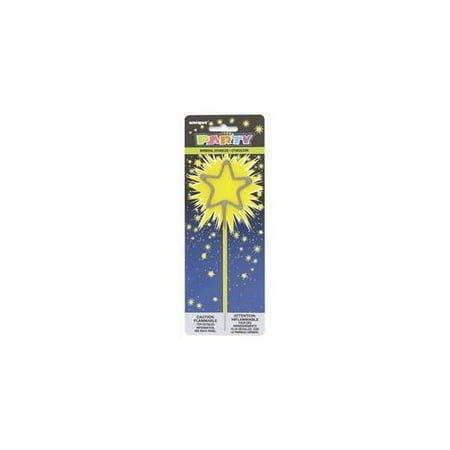 Unique Industries 34110 7 inch Star Shaped Sparkler Pack of 12