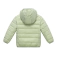 thumbnail image 4 of HAOTAGS Girls Down Jacket (2-13) Casual Winter Hooded Warm Nylon Spandex Quilted Coat Green Size 8, 4 of 9