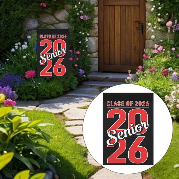 Class Of 2026 Senior 2026 Graduation 2026 Yard Garden Flag 12x18 Art Funny Garden Flags For Beach Yard Sign