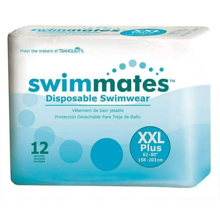 Tranquility Swimmates Adult Bowel Containment Swim Brief 2848 2X-Large Pack of 12, (Best Diet For Bowel Incontinence)