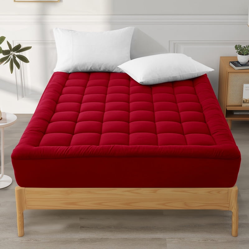 Grey Extra Thick King Size Mattress Topper, Thick Cooling King Mattress Pad and Mattress Protector King for Back Pain, Mattress Topper King with Deep Pocket Mattress Cover