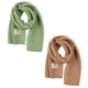 thumbnail image 1 of 2 piezas de bufanda de invierno para niños, cuello de punto cálido, bufanda clásica suave y cálida para niñas y niños, 1 of 5