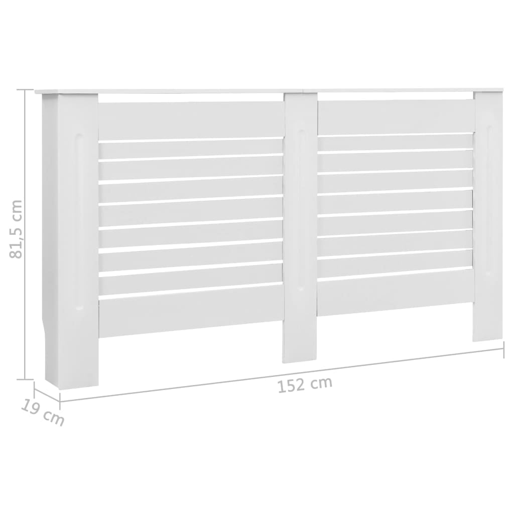59" Modern Radiator Cover Heating Cabinet, MDF Cabinet with Finish Additional Shelf, Stripe