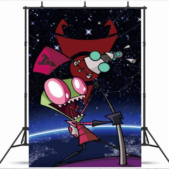 Invader Zim Taspestry Wall Decor Birthday Banner Backdrop Background Party Supplies Taspestry Poster
