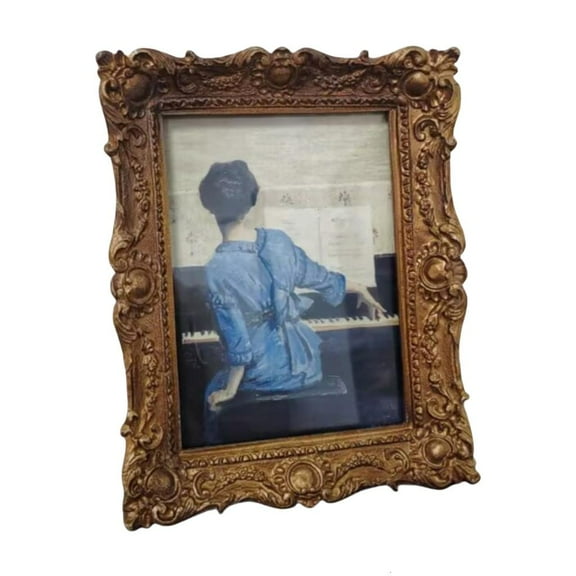 Ciwanning Vintage Antique Picture Frame Embossed Resins Frame for Gallery or Home Display
