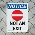 thumbnail image 4 of Not An Exit OSHA Notice Rigid Plastic Sign 24 Inch x 18 Inch - 5 Pack, 4 of 8